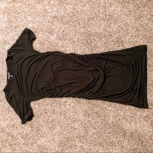 Isabella Oliver Black Ruched Dress